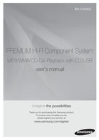 SAMSUNG MXFS9000OM Audio System Operating Manuals SAMSUNG MXFS9000OM Audio System Operating Manuals