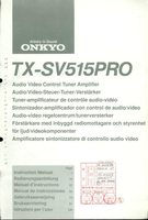 Onkyo RC252SOM Audio/Video Receiver Operating Manual
