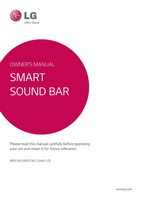 LG NB3740 Sound Bar System Operating Manual