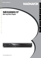 Magnavox NB500MG1F/F7 Blu-Ray DVD Player Operating Manual