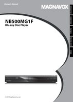 Magnavox NB500MG1F/F7 Blu-Ray DVD Player Operating Manual