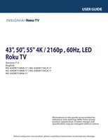 Insignia NS-43DR710CA17 NS-55DR710NA17 NS43DR710NA17 TV Operating Manual