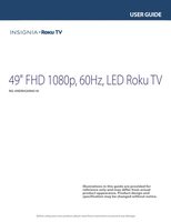 Insignia NS-49DR420NA18 TV Operating Manual