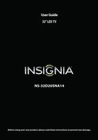 Insignia NS32D20SNA14OM TV Operating Manual