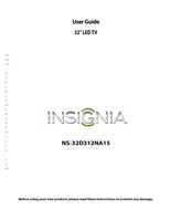 INSIGNIA NS32D312NA15OM Operating Manuals