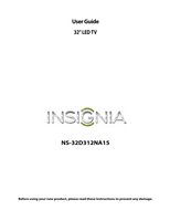 Insignia NS32D312NA15OM TV Operating Manual