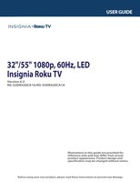 Insignia NS32DR420NA16 TV Operating Manual