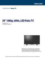 Insignia NS39DR510NA17 TV Operating Manual