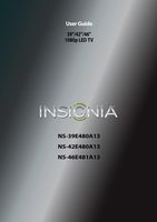 Insignia NS39E480A13 NS42E480A13 NS46E481A13 TV Operating Manual