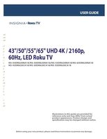 Insignia NS-55DR620CA18 NS-65DR620NA18 NS43DR620CA18 TV Operating Manual
