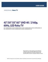 Insignia NS-55DR620CA18 NS-65DR620NA18 NS43DR620CA18 TV Operating Manual