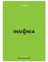 Insignia NSL42Q10A TV Operating Manual