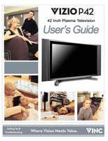 Vizio P42HDTV10A TV Operating Manual