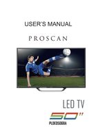 Proscan PLDED5068A-C TV Operating Manual