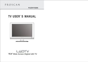 Proscan PLEDV1520AC TV/DVD Combo Operating Manual