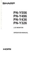 SHARP PNY496OM Operating Manuals