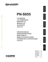 Sharp PN455 PN455P PN455RU Monitor Operating Manual