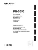 Sharp PN455 PN455P PN455RU Monitor Operating Manual