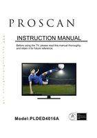 Proscan PLDED4016AOM TV Operating Manual