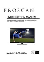 Proscan PLDED4016AOM TV Operating Manual