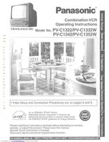 Panasonic PVC1332W TV/VCR Combo Operating Manual