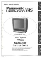 Panasonic PVM2046 TV/VCR Combo Operating Manual