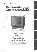 Panasonic PVM2046 TV/VCR Combo Operating Manual