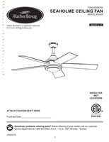 Harbor Breeze SEAHOLME-42225OM Ceiling Fan Operating Manual
