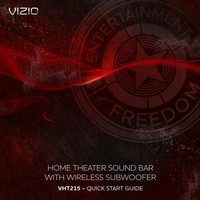 Vizio VHT215 Sound Bar System Operating Manual