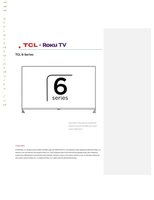 TCL 65R625OM Operating Manuals
