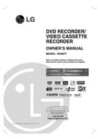 LG RC897T DVD/VCR Combo Player Operating Manual