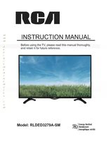RCA RLDED3279A-SM TV Operating Manual