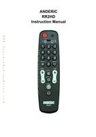 Download Anderic RR2HD for Cable/DirecTv/Sat Set Top Boxes 2-Device Universal Remote Control documentation