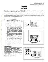 Download Anderic RH787T UC787T for Casablanca DC Fans with 6-Speeds Ceiling Fan Remote Control documentation