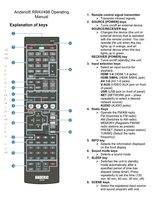 Anderic RRAV498 for Yamaha Receiver Remote Control