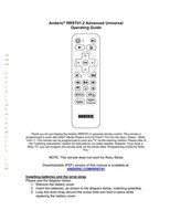 Download ANDERIC RRST01.2 for Roku Streaming Players and TVs with Netflix/Sling/Hulu/Amazon 1-Device Universal Remote Control documentation