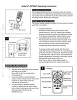 Download Anderic RRTX012 for Harbor Breeze A25-TX012 A25-TX025 Ceiling Fan Remote Control documentation