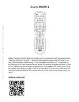 Download Anderic RRUR01.2 for Roku with Learning and Backlit Keys 4-Device Universal Remote Control documentation