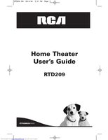 RCA RTD209 Home Theater System Operating Manual