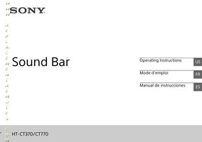 Sony SA-CT770 Audio System Operating Manual