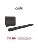 polkaudio OMNI SB1 Sound Bar System Operating Manual