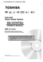 Toshiba SDV57HT SDV57HTSU ser0135 DVD/VCR Combo Player Operating Manual