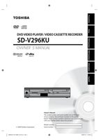 Toshiba SDV296KU DVD/VCR Combo Player Operating Manual