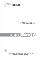 Seiki SE322FS TV Operating Manual