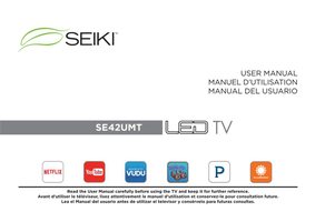 Seiki SE42UMT TV Operating Manual