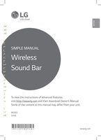 LG SH5B Sound Bar System Operating Manual