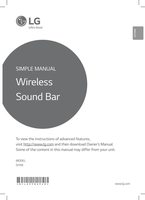 LG SH5B Sound Bar System Operating Manual