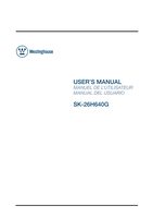 Westinghouse SK26H640GOM TV Operating Manual
