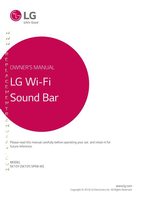 LG SK10Y Sound Bar System Operating Manual