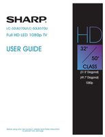 Sharp LC32LB370U LC50LB370U TV Operating Manual